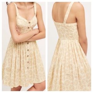 Anthropologie Maeve Dragonfly Cafe Dress